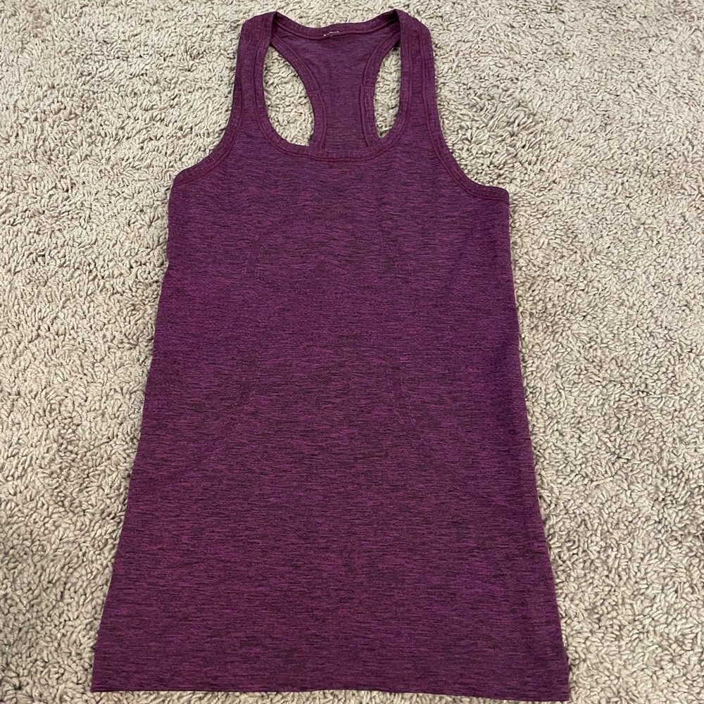 Lululemon purple workout tank top